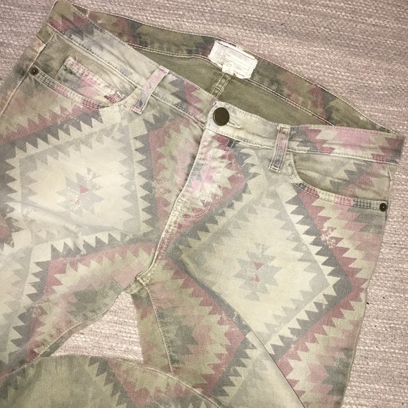 CURRENT/ELLIOTT | Army Green Navajo Skinny Jeans - Picture 4 of 7